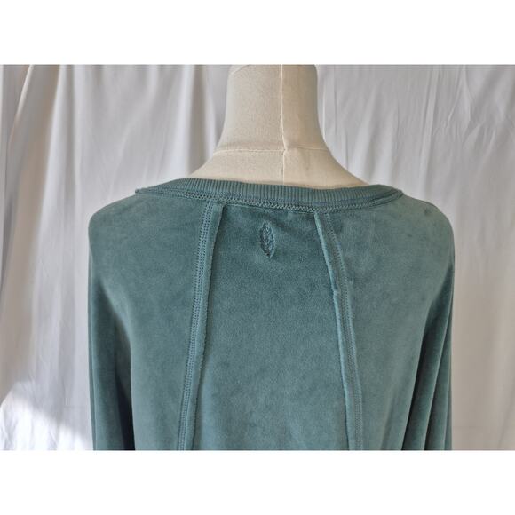 Free People Movement Womens Strive On Jewel Velour Sweatshirt Small - Picture 10 of 11